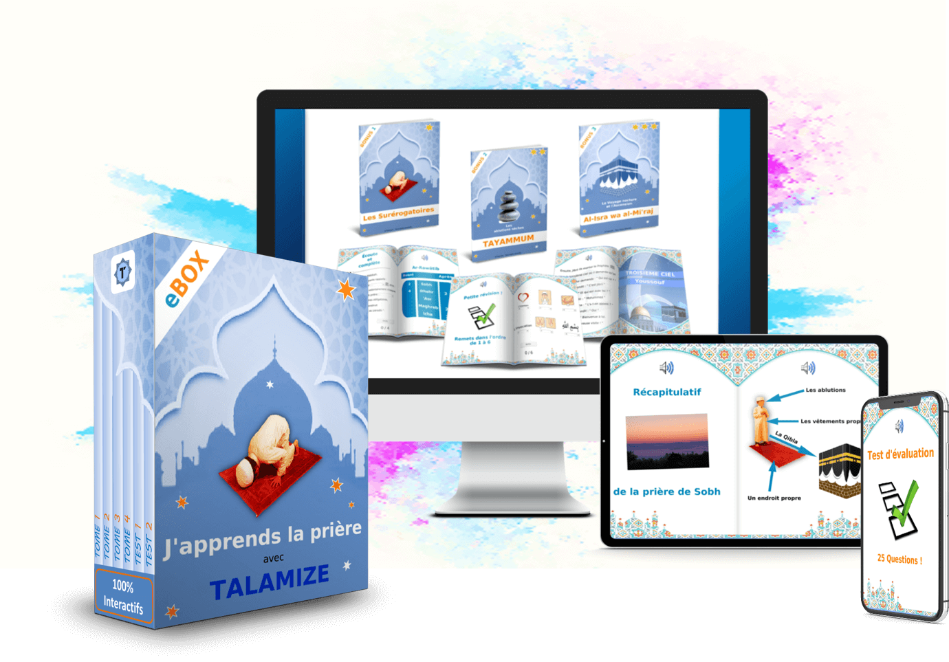 Programme interactif J’apprends la prière – apprendre les gestes et paroles de la prière musulmane pour enfants