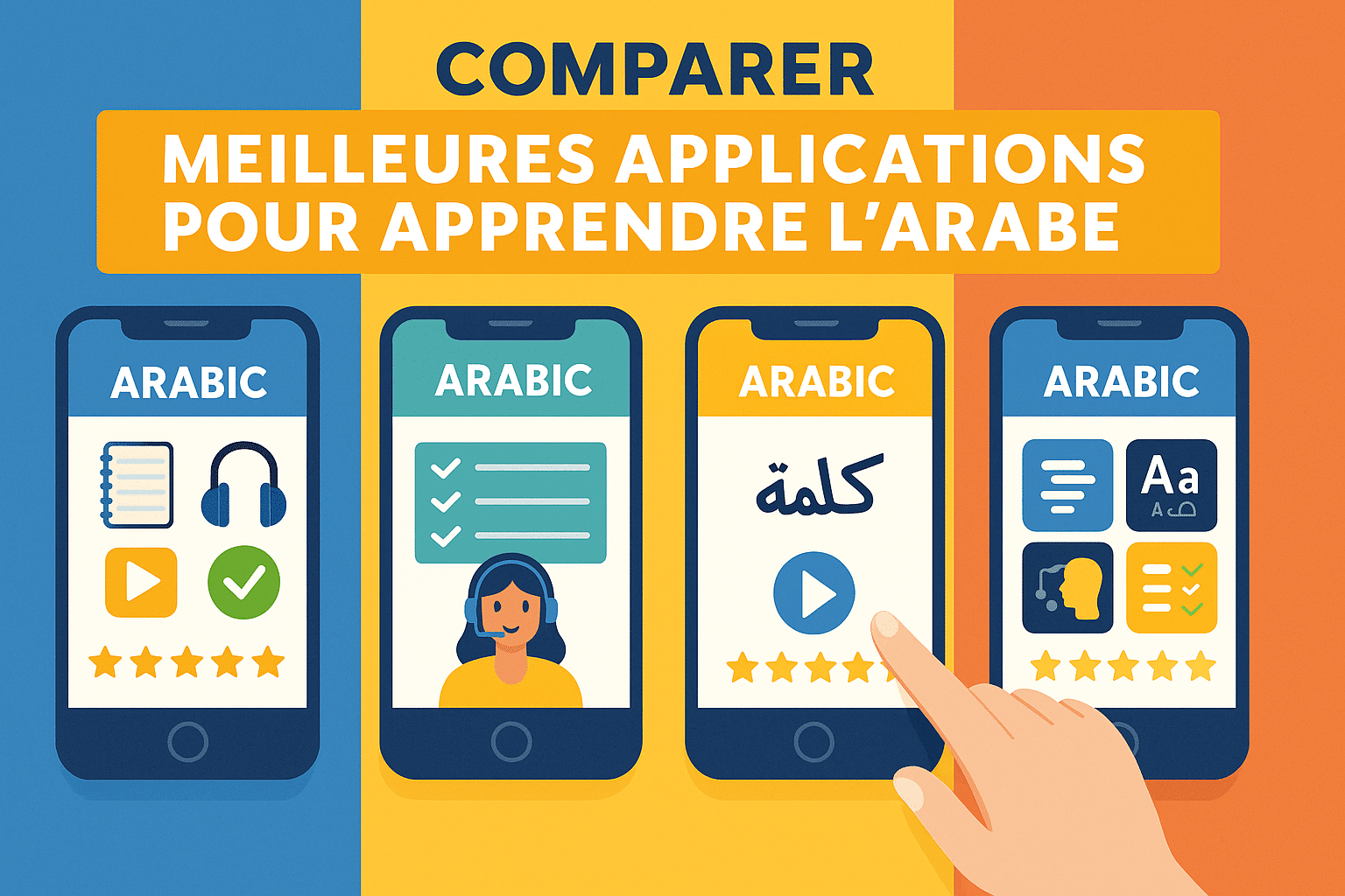 Comparatif des meilleures applications pour apprendre l’arabe