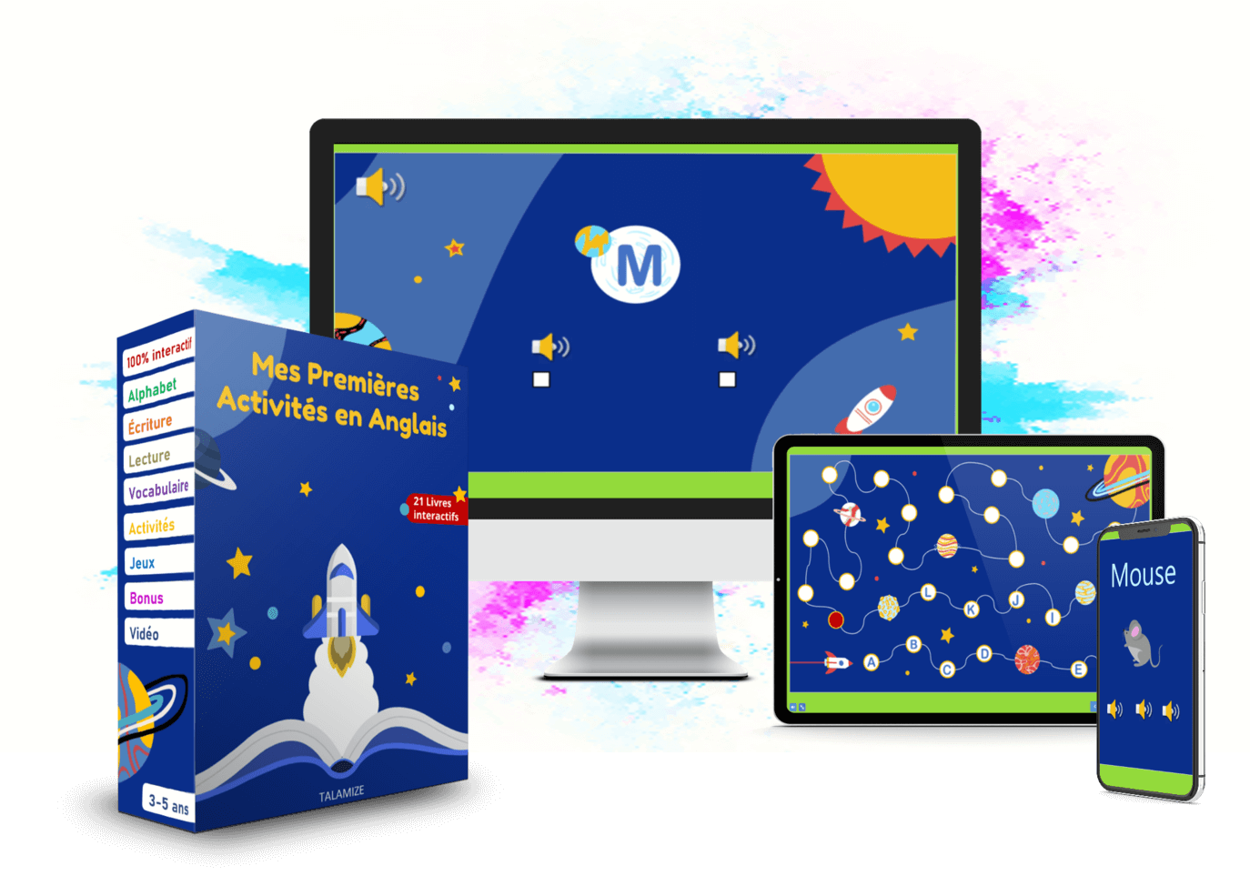 Programme interactif Mes premières activités en anglais – apprendre l’alphabet et le vocabulaire anglais dès 3 ans