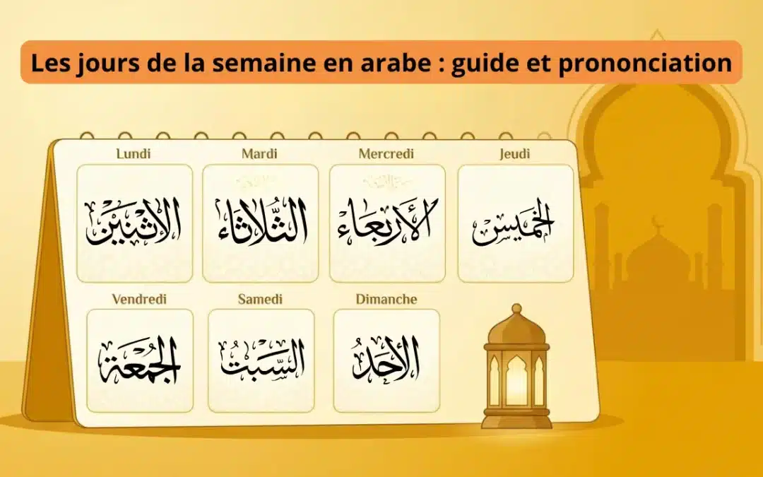 Les jours de la semaine en arabe : guide et prononciation
