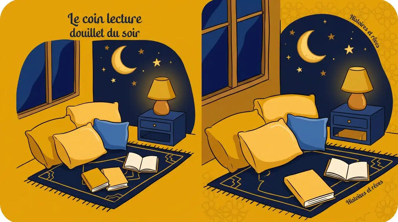 Coin lecture illustré du soir pour découvrir des histoires en arabe