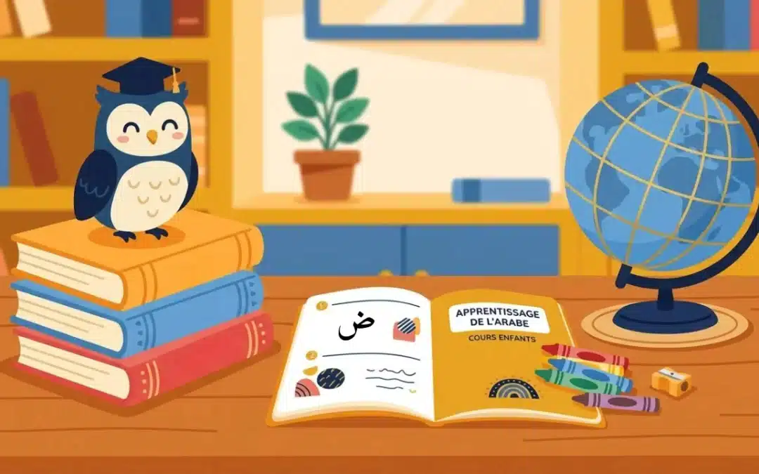 Livres colorés et objets éducatifs pour apprendre l'arabe aux enfants