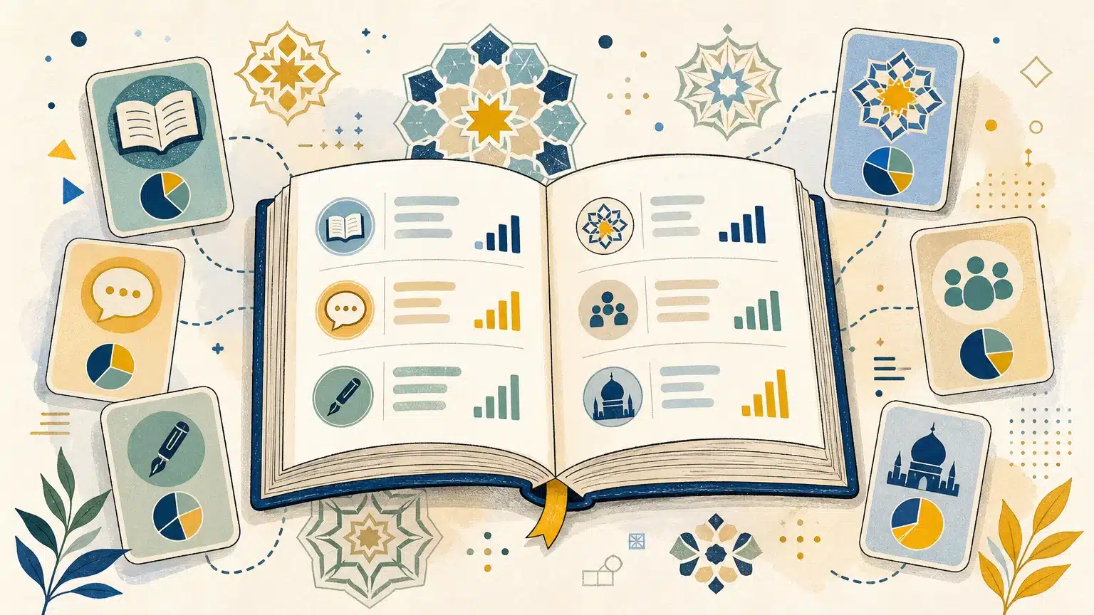 Illustration d’un lexique coranique organisé en familles de vocabulaire